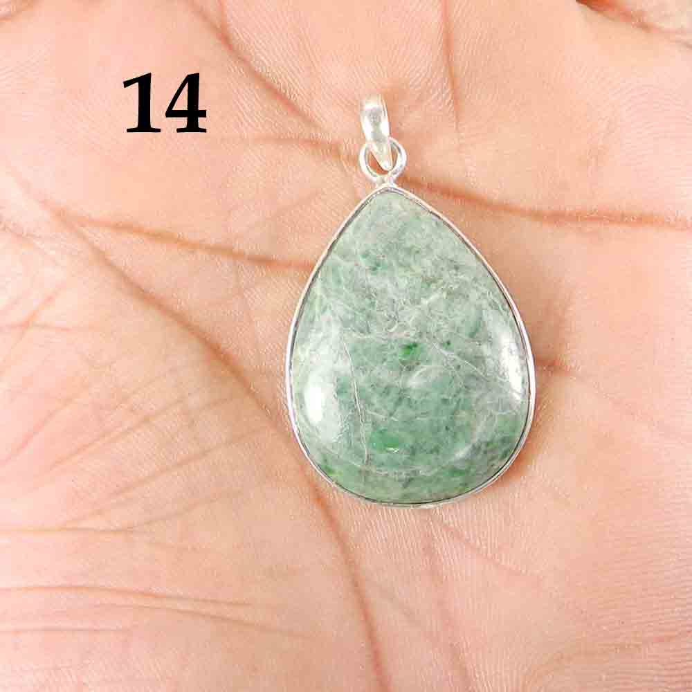 Natural Maw Sit Sit 925 Sterling Silver Designer Bezel Set Pendant