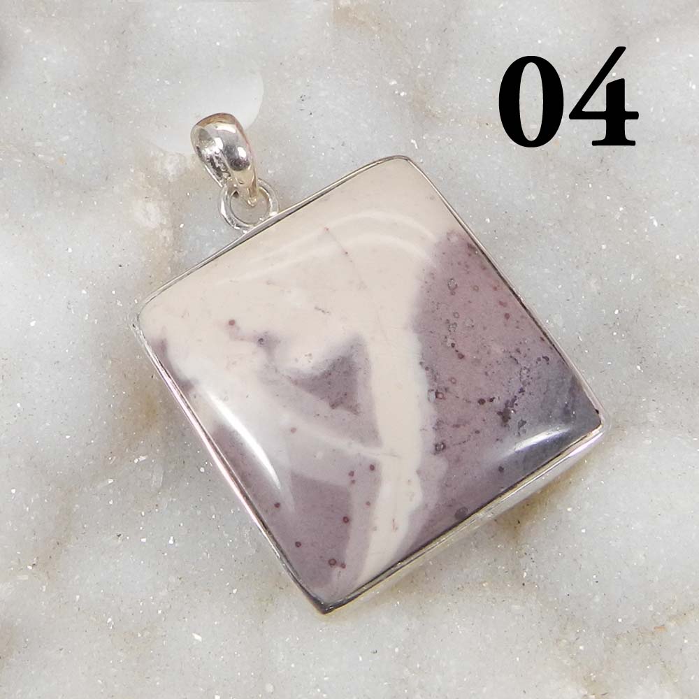 Natural Porcelain Jasper 925 Sterling Silver Designer Bezel Set Pendant