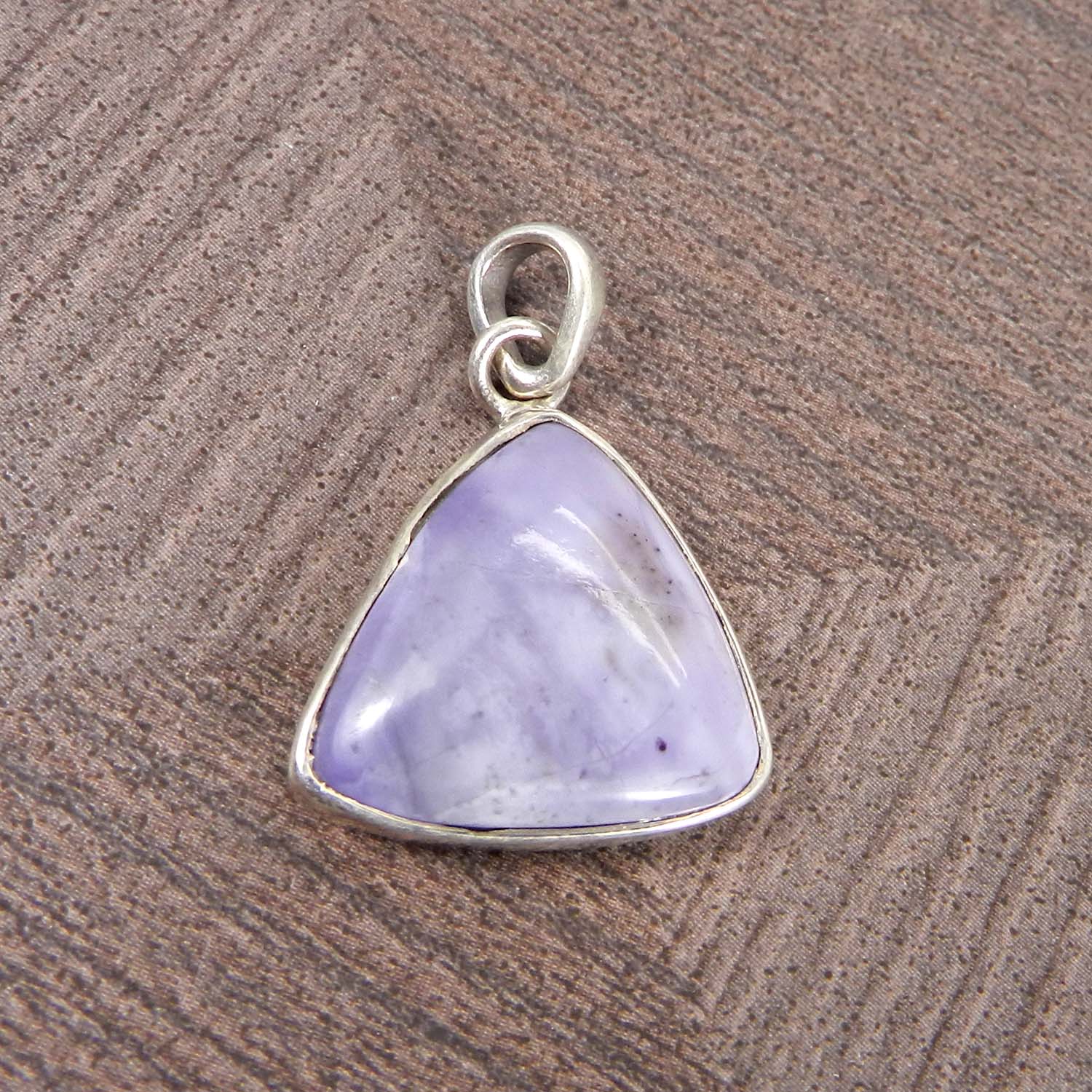 Natural Tiffany Jasper 925 Sterling Silver Designer Bezel Set Pendant