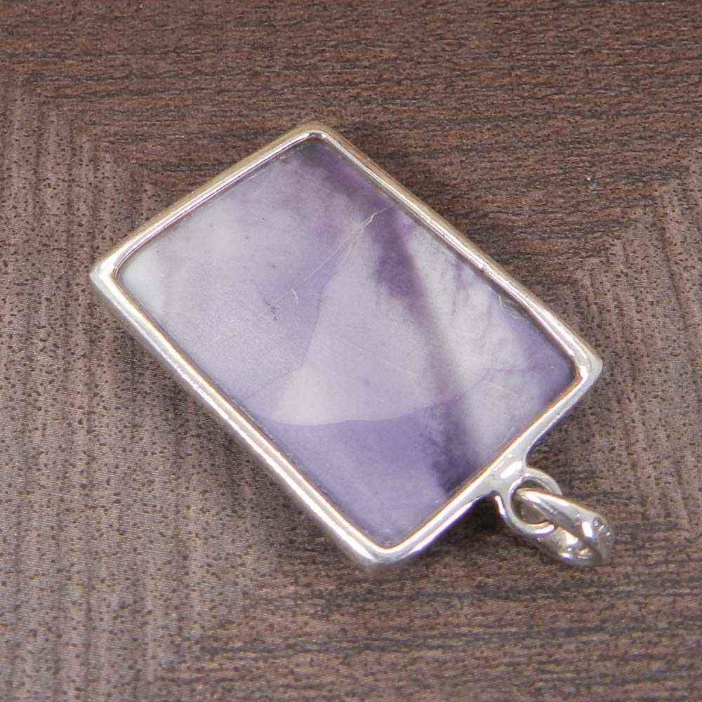 Natural Tiffany Jasper 925 Sterling Silver Designer Bezel Set Pendant