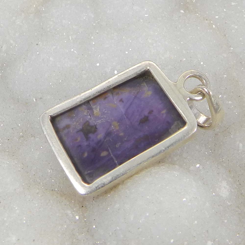 Natural Tiffany Jasper 925 Sterling Silver Designer Bezel Set Pendant