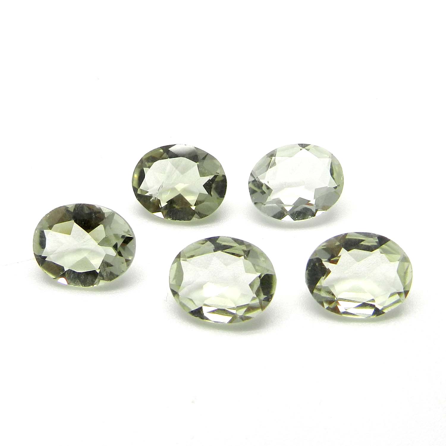 Prasiolite Natural Green Amethyst Oval Cut Loose Gemstone