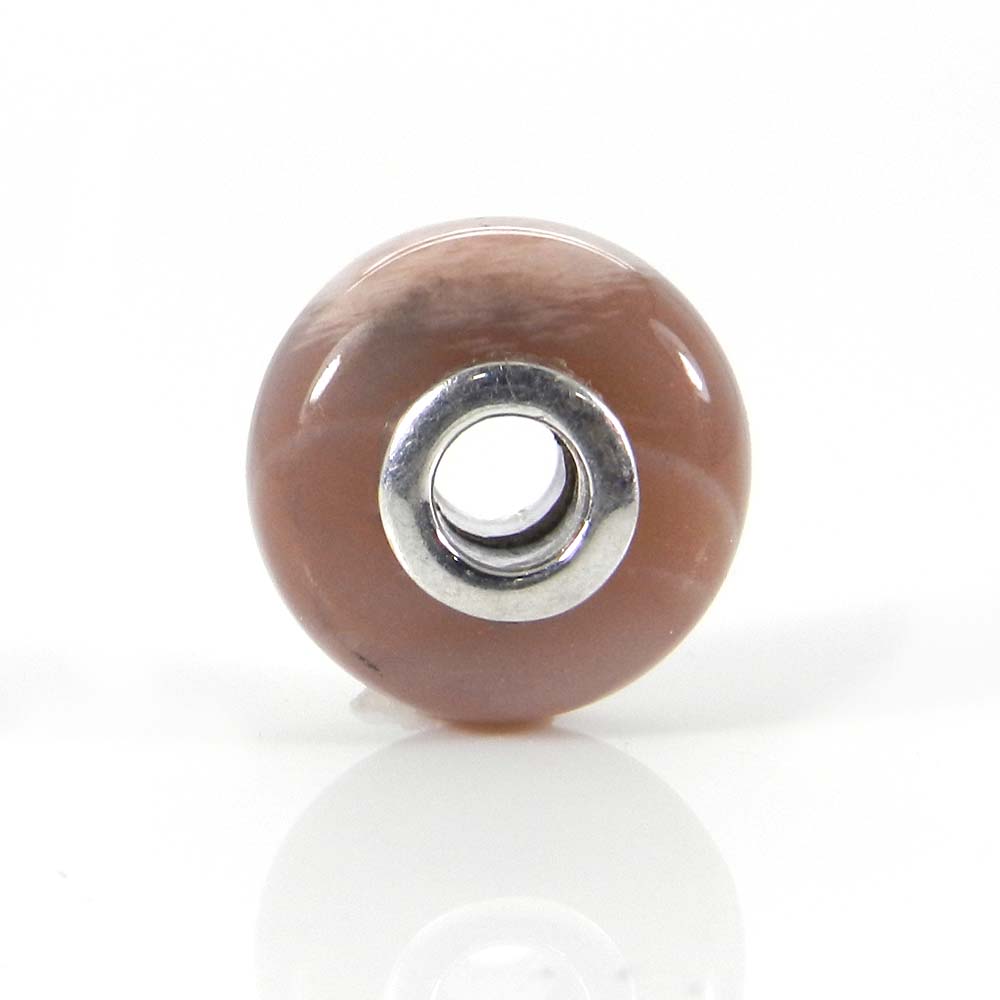 Purple mohave turquoise big hole silver core beads for Jewelry making