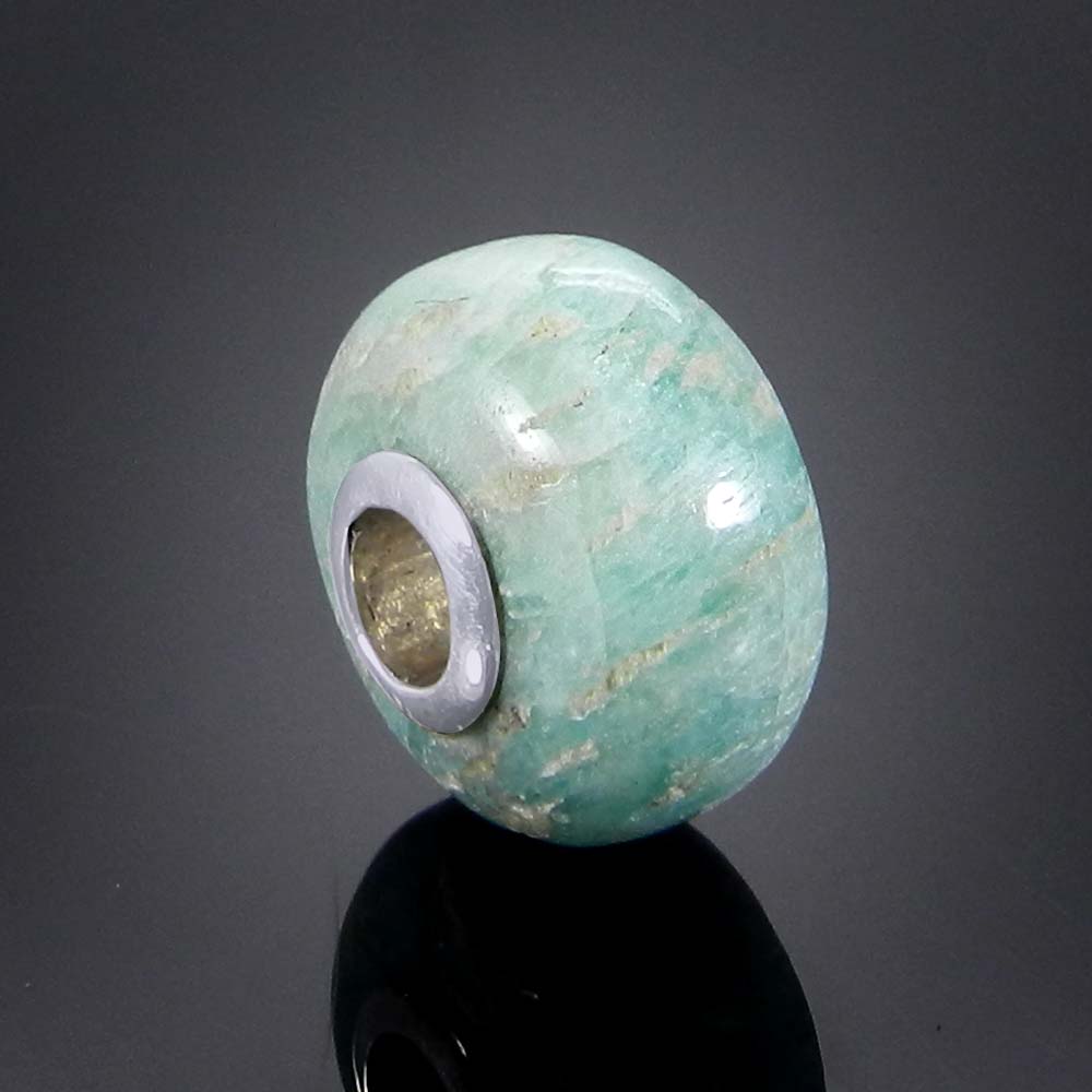 Purple mohave turquoise big hole silver core beads for Jewelry making