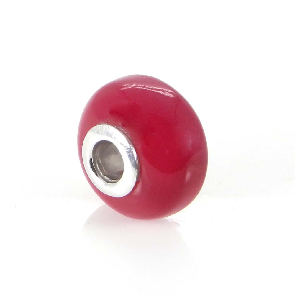 Purple mohave turquoise big hole silver core beads for Jewelry making