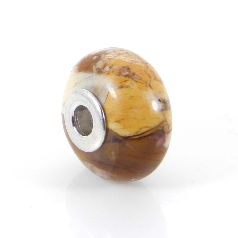 Purple mohave turquoise big hole silver core beads for Jewelry making