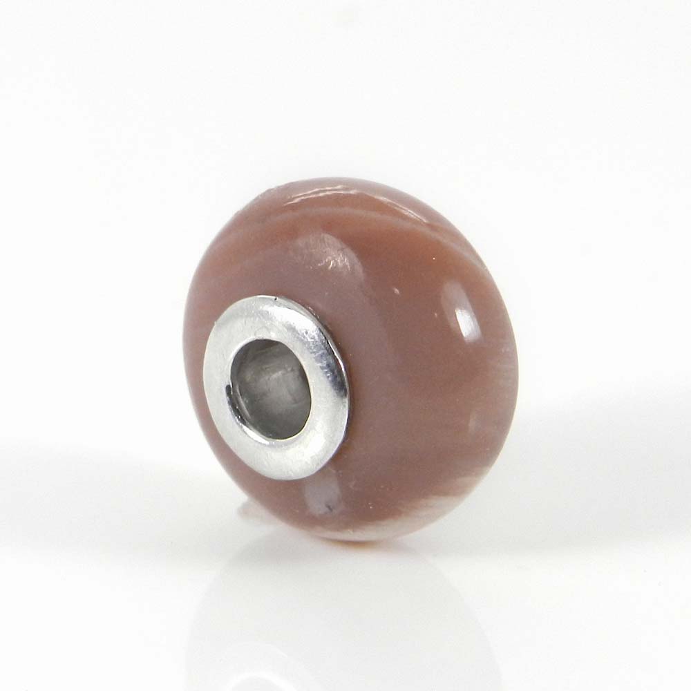 Purple mohave turquoise big hole silver core beads for Jewelry making