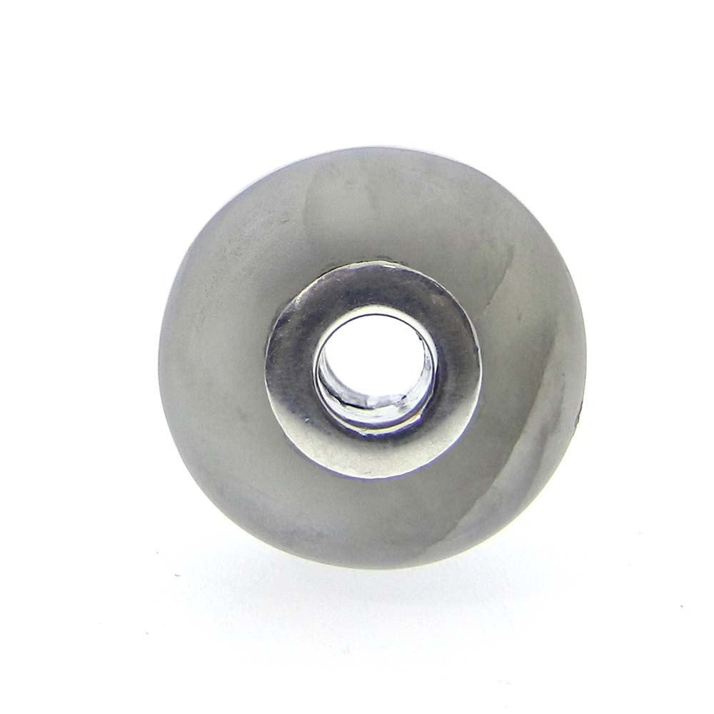 Rainbow calsilica big hole gemstone silver core beads for bracelet making