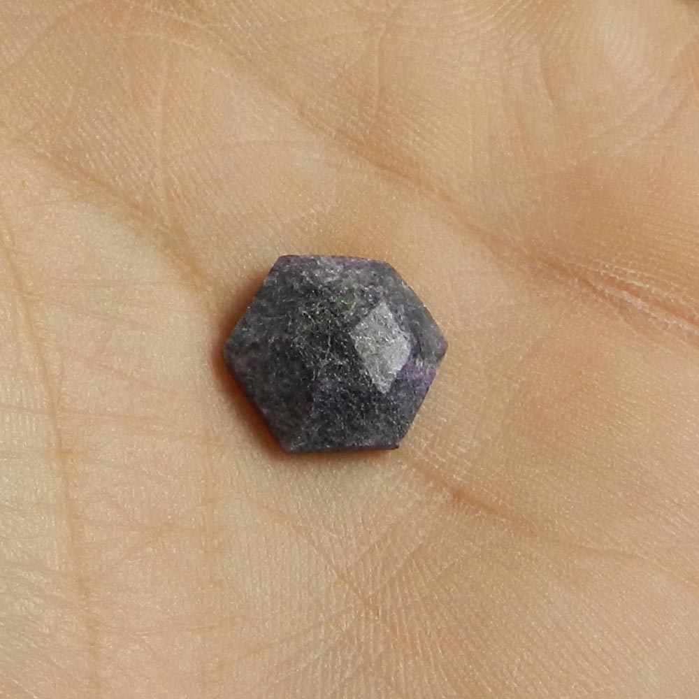 Red Onyx 12x12mm Hexagon Rose Cut Loose Gemstone