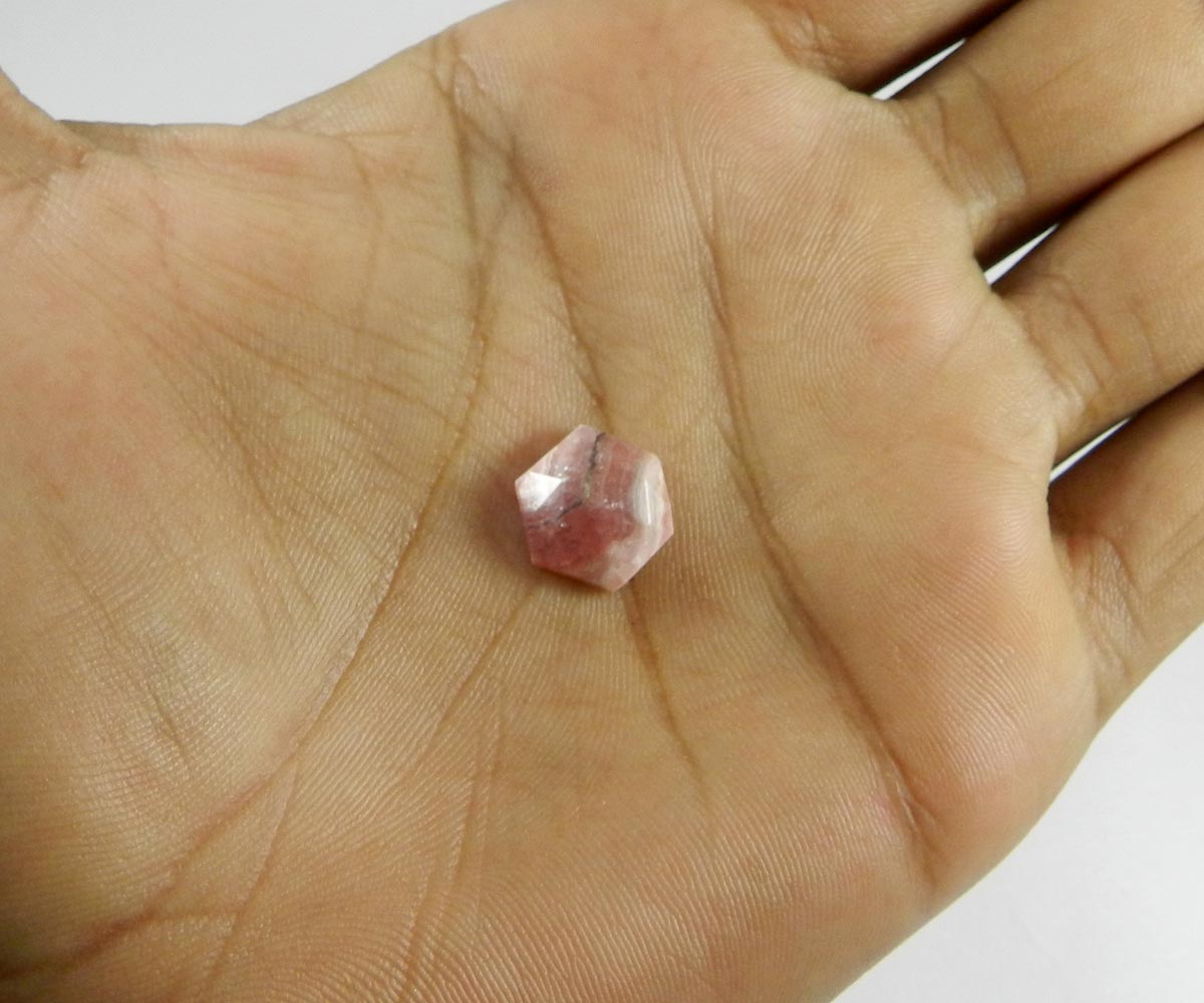 Red Onyx 12x12mm Hexagon Rose Cut Loose Gemstone