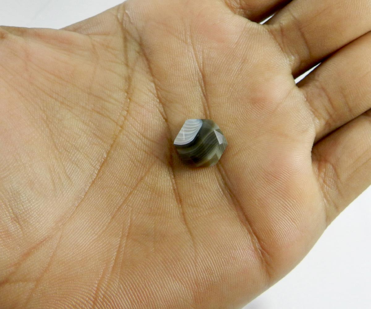 Red Onyx 12x12mm Hexagon Rose Cut Loose Gemstone