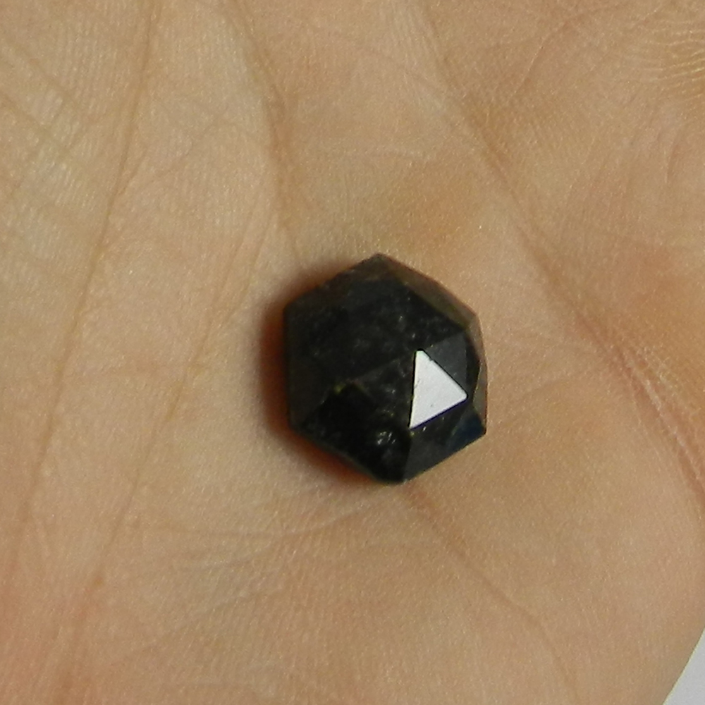 Red Onyx 12x12mm Hexagon Rose Cut Loose Gemstone