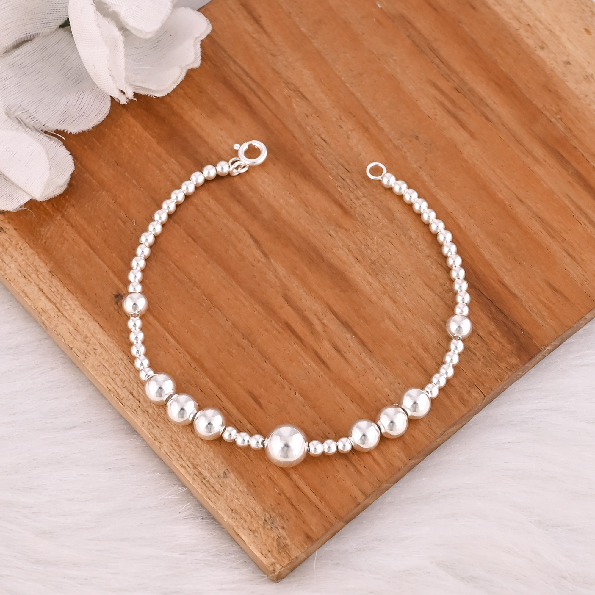 Wholesale 925 Sterling Silver Vintage Style Link Chain Bracelets for Women Fashion Bracelet Engagement Wedding Party Gifts