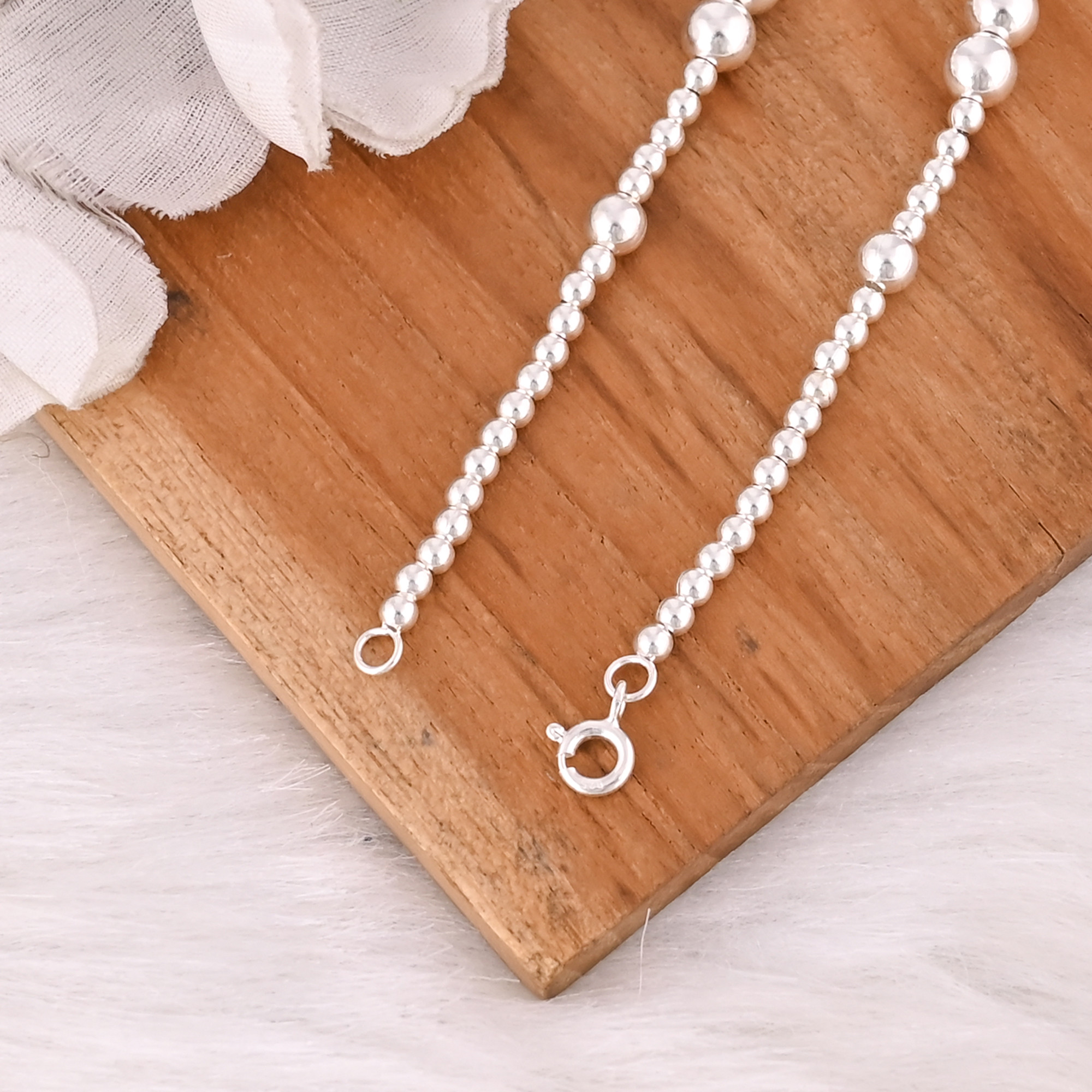 Wholesale 925 Sterling Silver Vintage Style Link Chain Bracelets for Women Fashion Bracelet Engagement Wedding Party Gifts