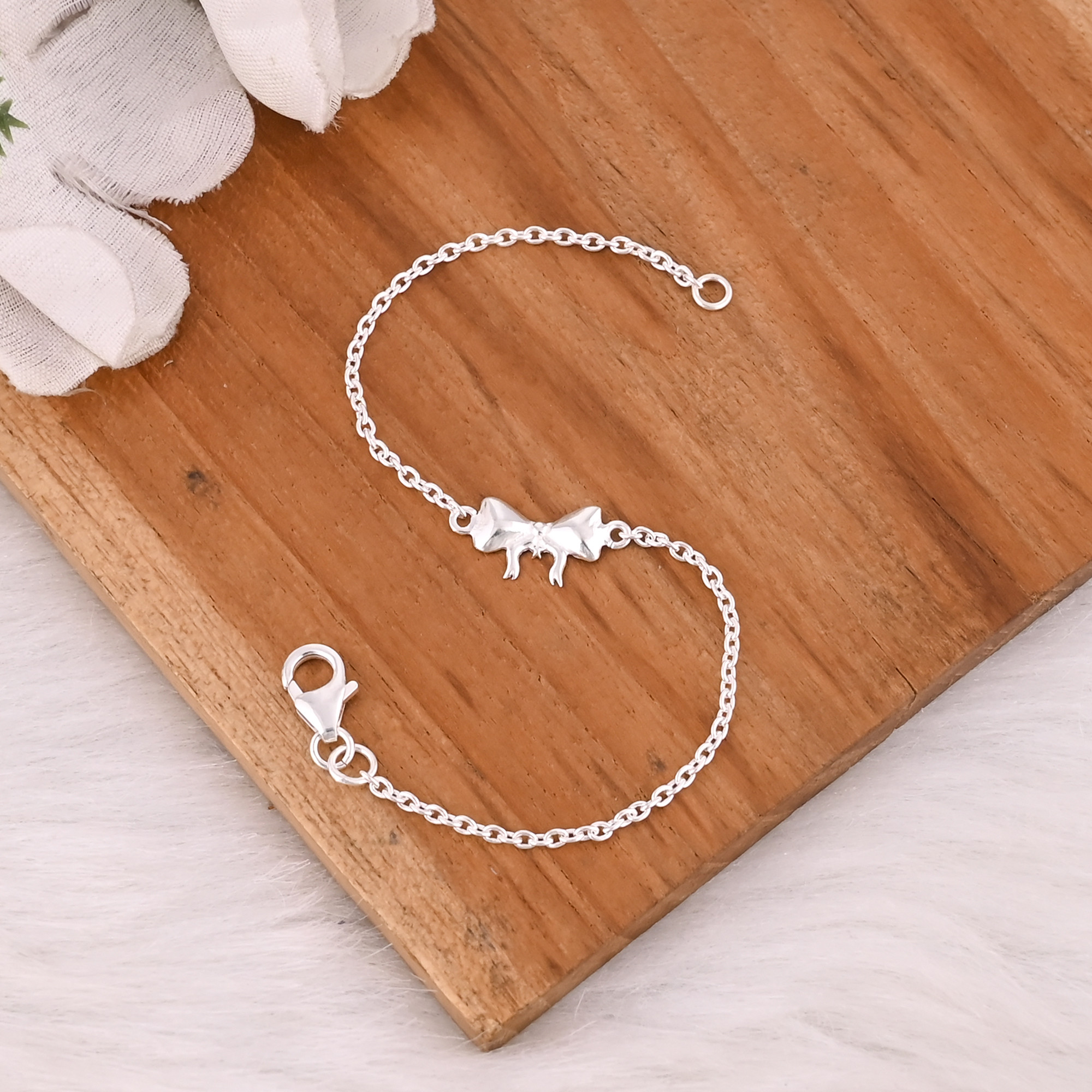 925 Sterling Silver Designer Bracelet for Women Girls Handmade Customized Bracelet Charm Jewelry Link Chain Bracelet