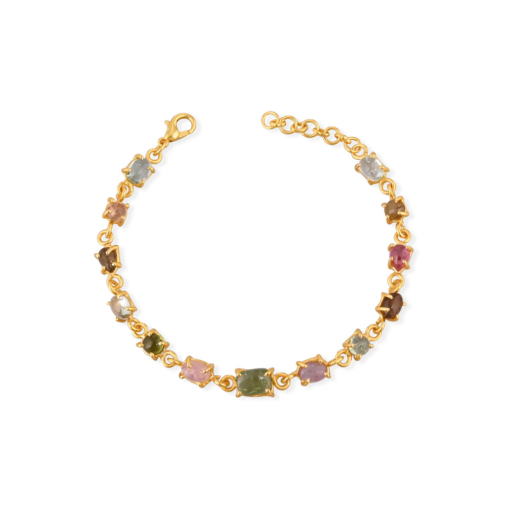 Image of Wholesale 925 Sterling Silver Gold Plated Link Chain Bracelets For Women Fashion Bracelet Engagement Wedding Party Gifts