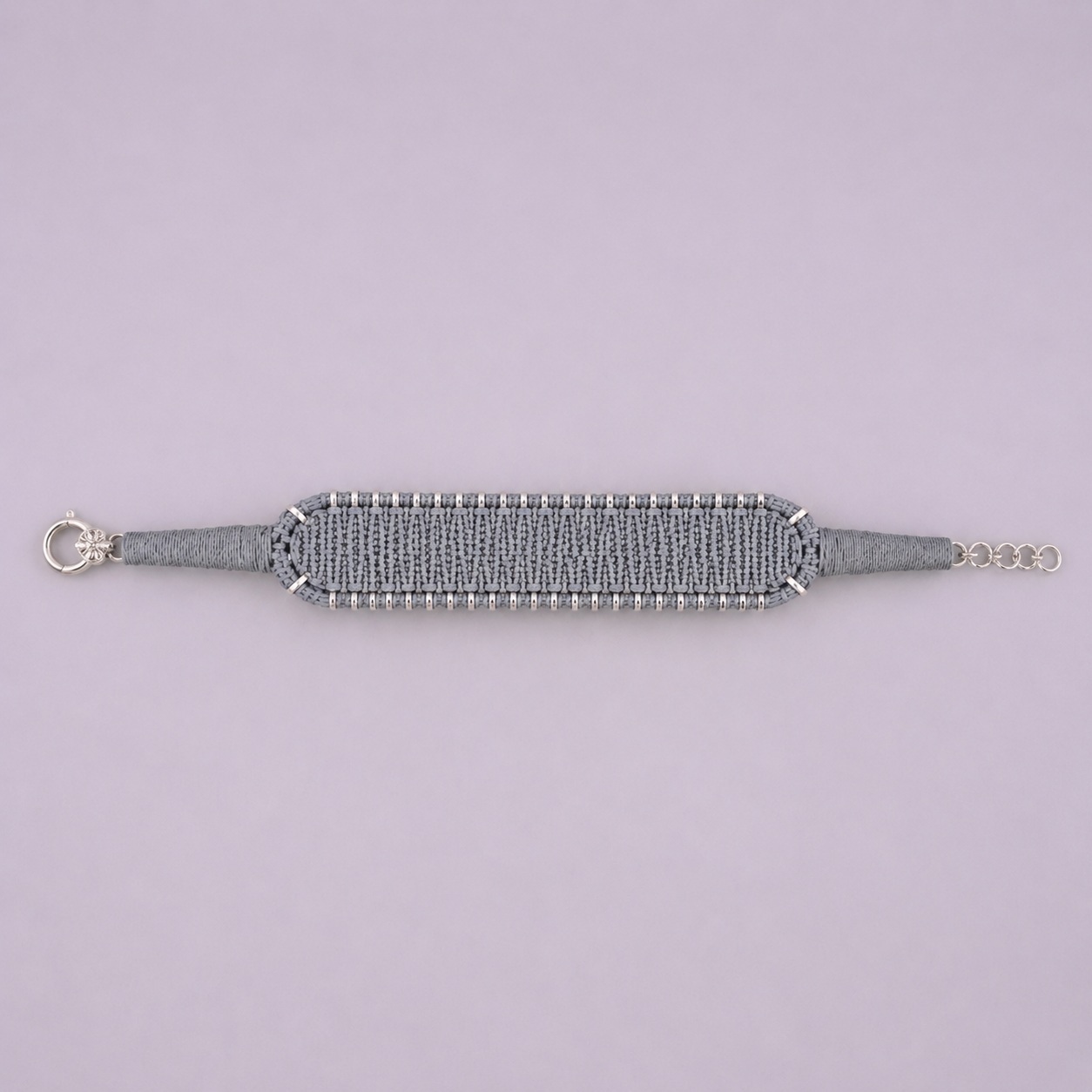 Luxury Handmade 925 Sterling Silver Threaded Bracelet With Natural Emerald and Diamond Jewelry for Women