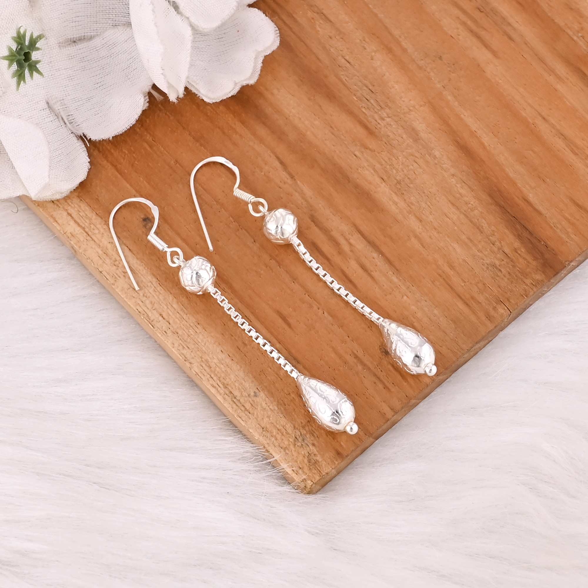 Womens Drop Earring Handmade Designer Earrings Engagement Christmas Handmade Gift Jewelry 925 Sterling Silver Earring