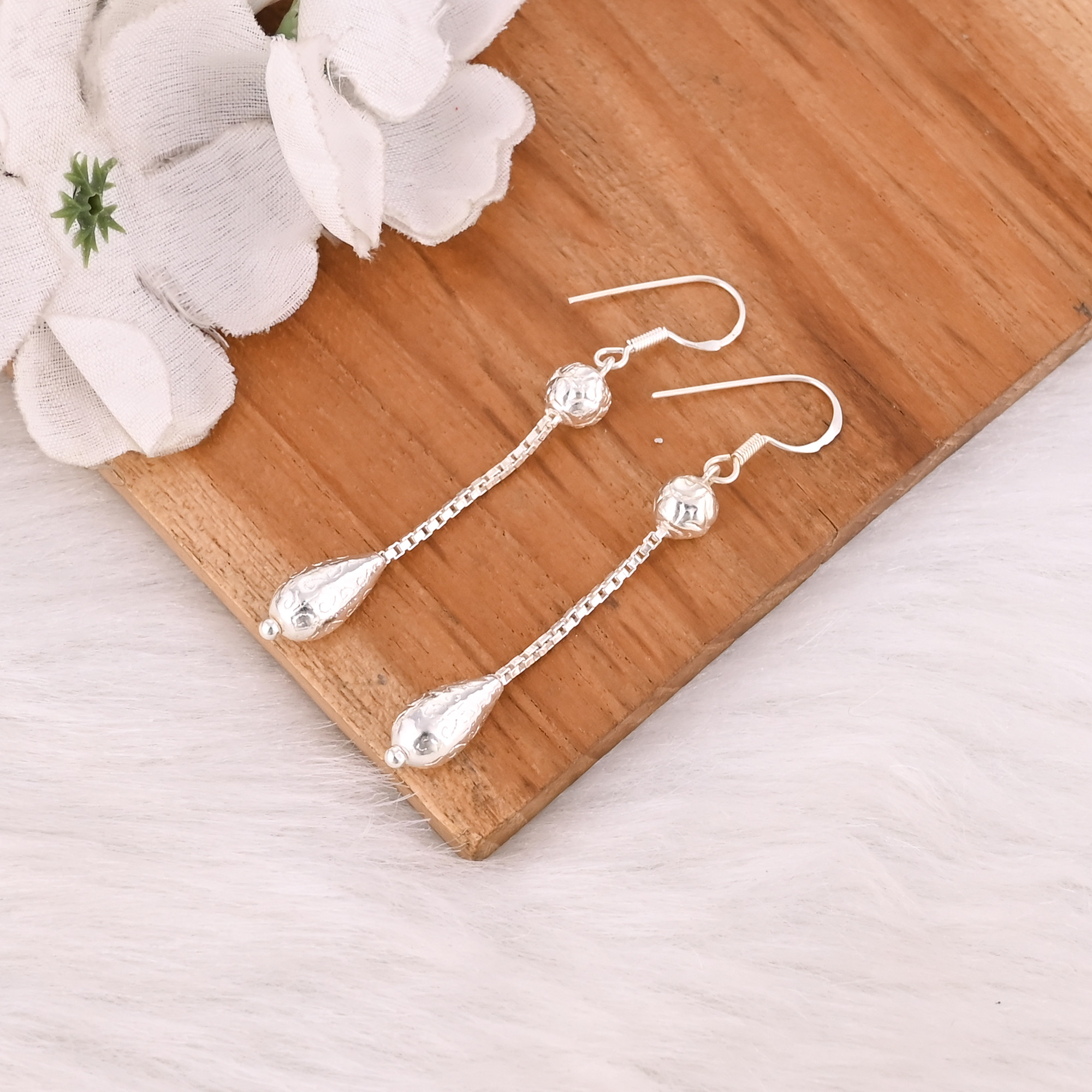 Womens Drop Earring Handmade Designer Earrings Engagement Christmas Handmade Gift Jewelry 925 Sterling Silver Earring