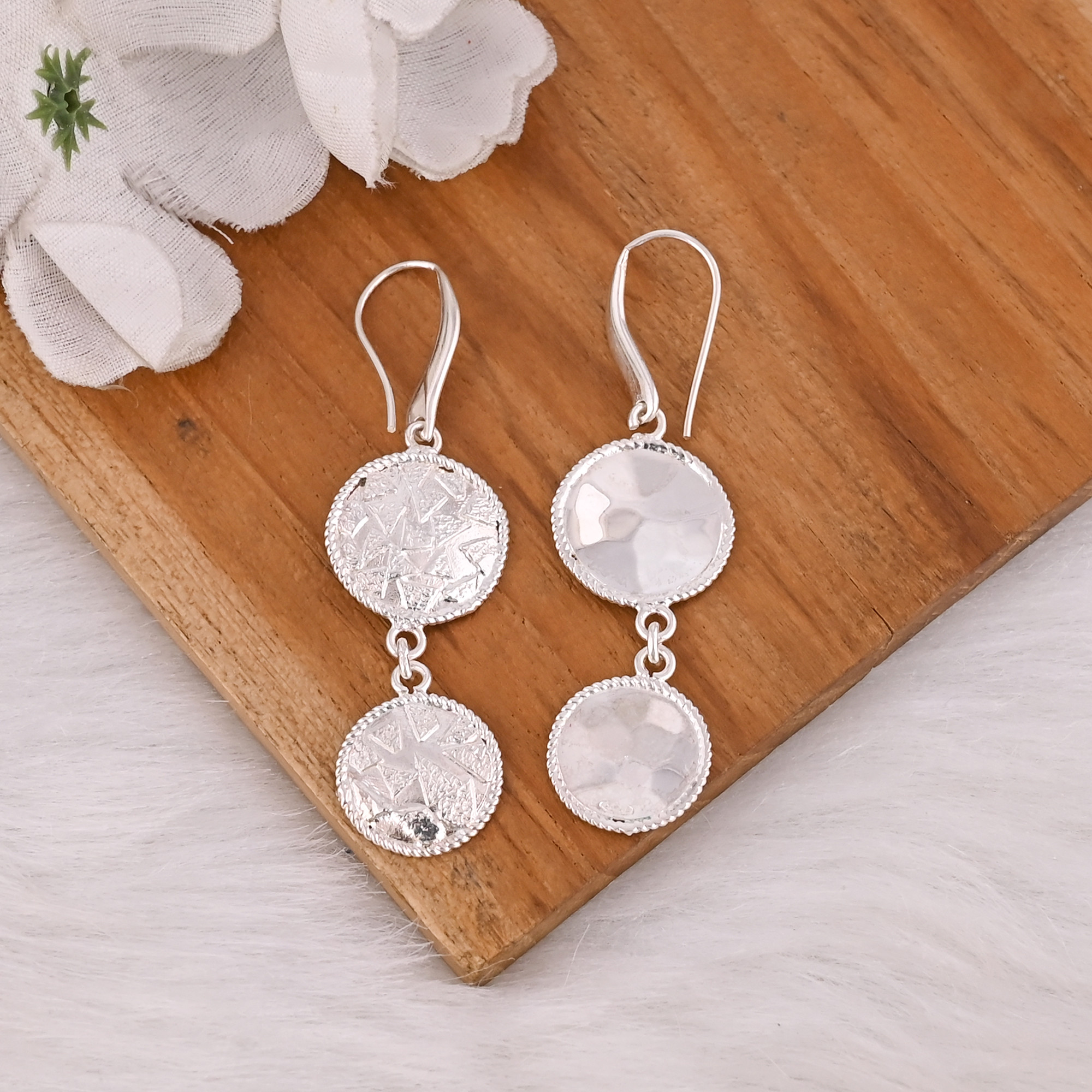 Antique 925 Silver Dangle Earrings for Women Minimalist Geometric Drop Earrings High-quality Brass Hoop Earrings Bulk Order
