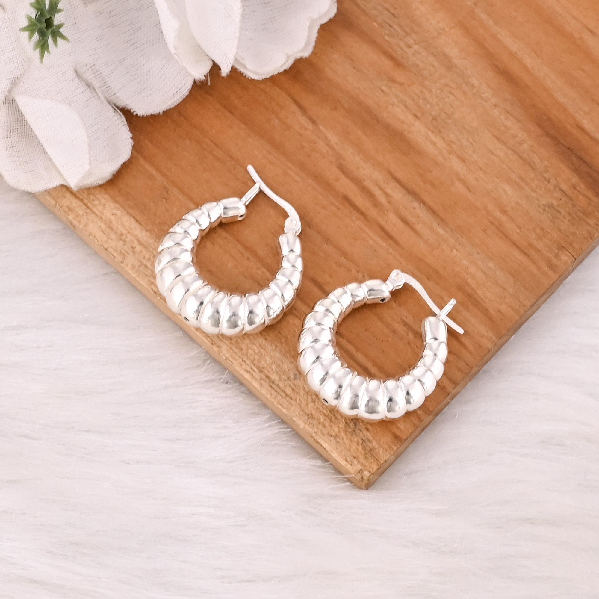 Bohemian Designer 925 silver Earrings Handcrafted Ethnic Statement Jewelry High-quality Hoop Earrings Bulk Order Gift For Her