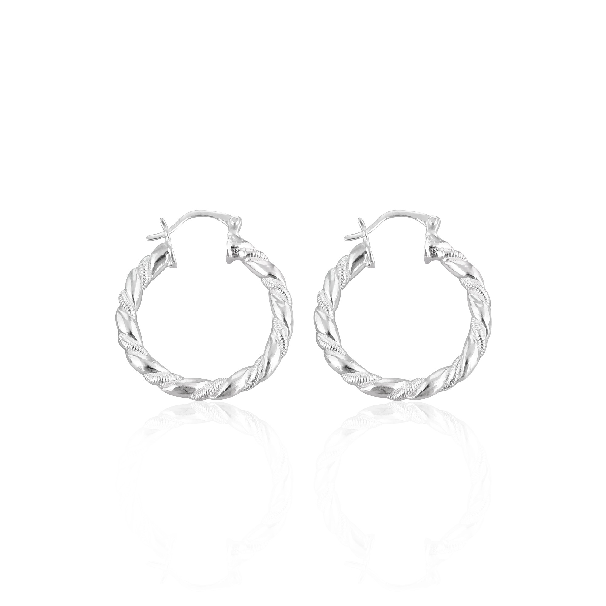 Classic Custom Design 925 Silver Hoop Earring for Girls and Women As College Wear Office Wear and Daily Wear at Wholesale Price