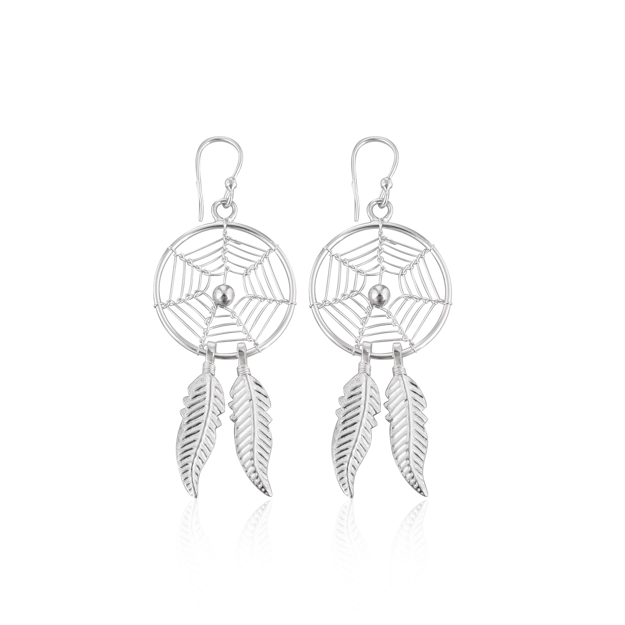 925 Sterling Silver Earrings Wholesale Price Good Quality Drop Dangler Earring Leaf Designer Silver And Jewelry
