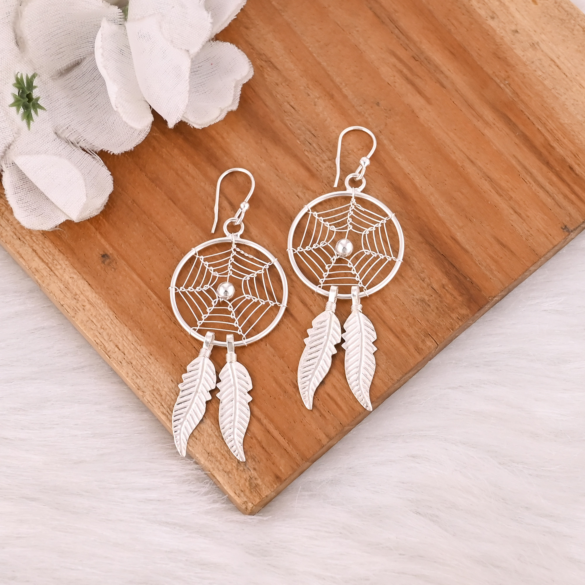 925 Sterling Silver Earrings Wholesale Price Good Quality Drop Dangler Earring Leaf Designer Silver And Jewelry