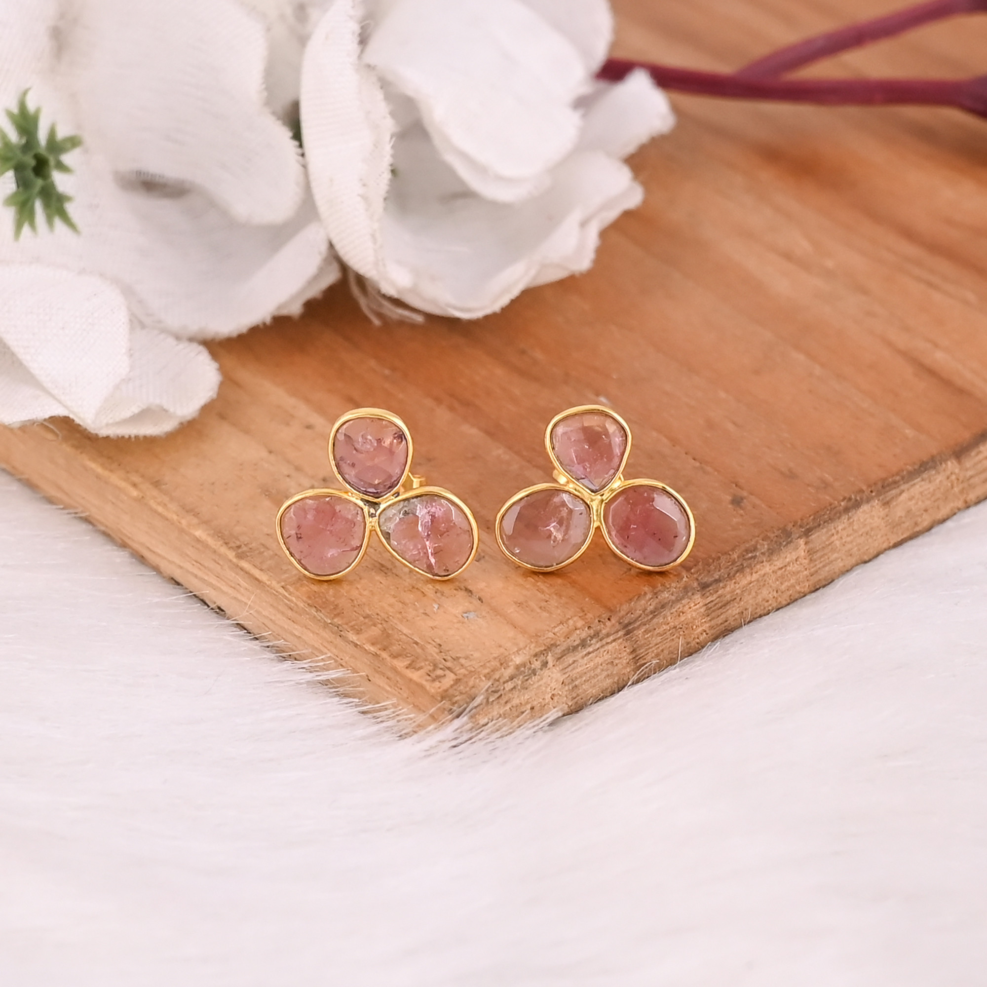 Womens Drop Earring Natural Tourmaline Gemstone Birthstone Engagement Christmas Handmade Jewelry 925 Sterling Silver Earrings