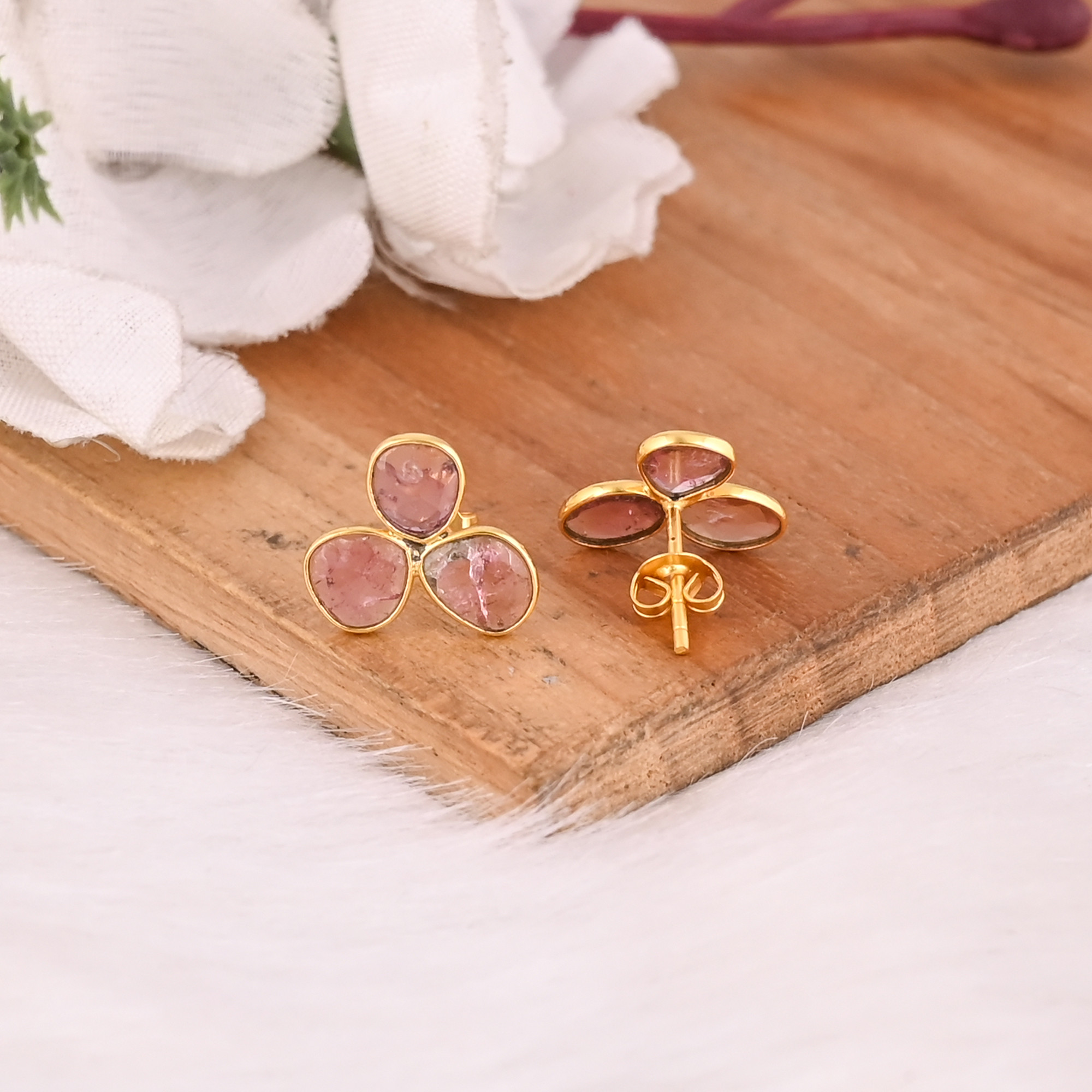 Womens Drop Earring Natural Tourmaline Gemstone Birthstone Engagement Christmas Handmade Jewelry 925 Sterling Silver Earrings