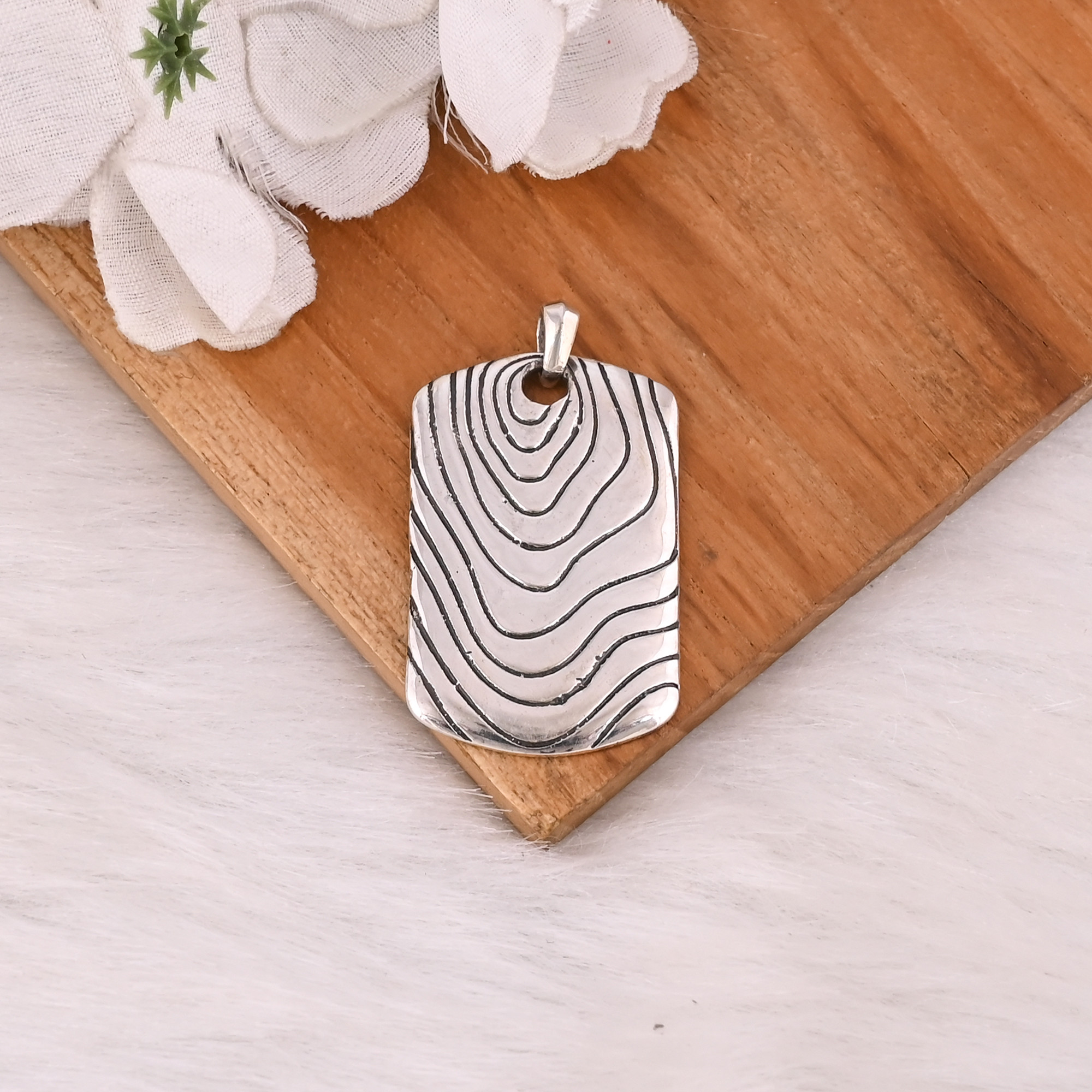 925 Sterling Solid Silver Boho Pendant Antique Silver Jewelry Direct Supplier for Weddings Fine Pendants Charms