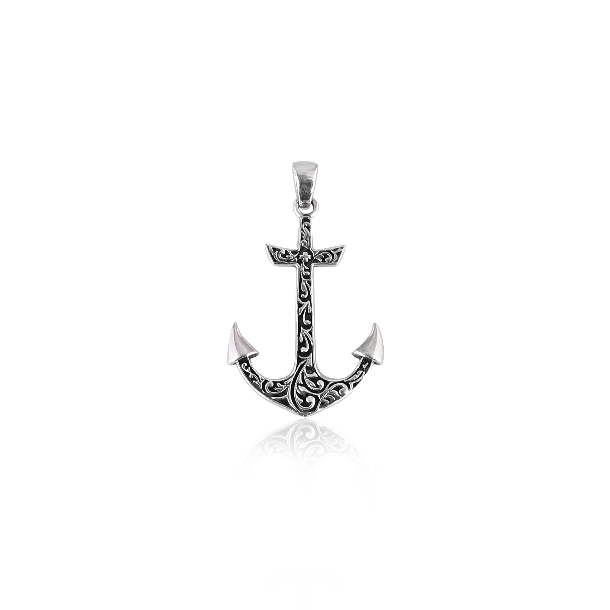 Charms Heart Anchor 925 Sterling Silver Pendants Antique Jewelry Making DIY Handmade Craft Unique Gift For Her