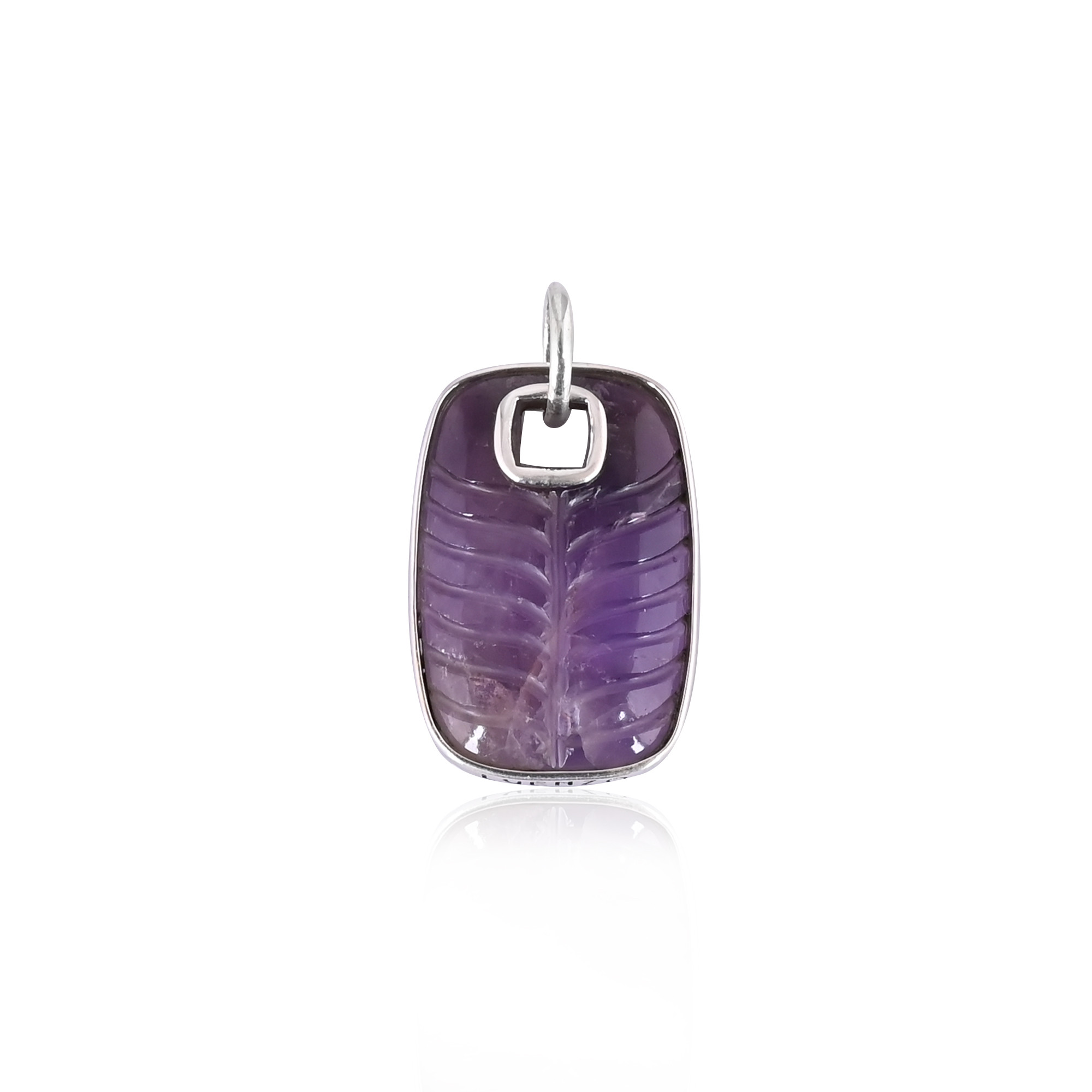 925 Sterling Silver Natural Amethyst Gemstone Pendant Antique Silver Jewelry Direct Supplier For Weddings Fine Pendants Charms