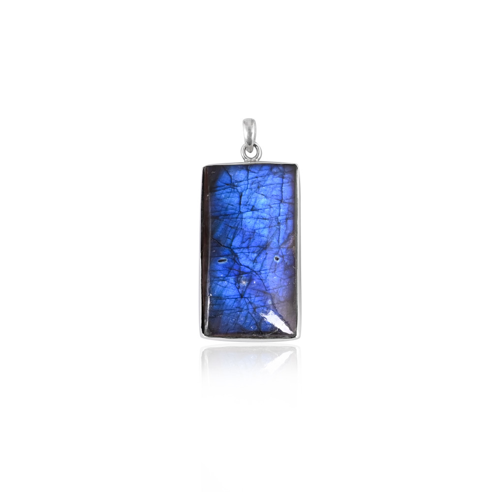 Image of Wholesale 925 Sterling Silver Pendant Natural Labradorite Unique Dainty Silver Pendant Healing Gemstone Gift Weddings