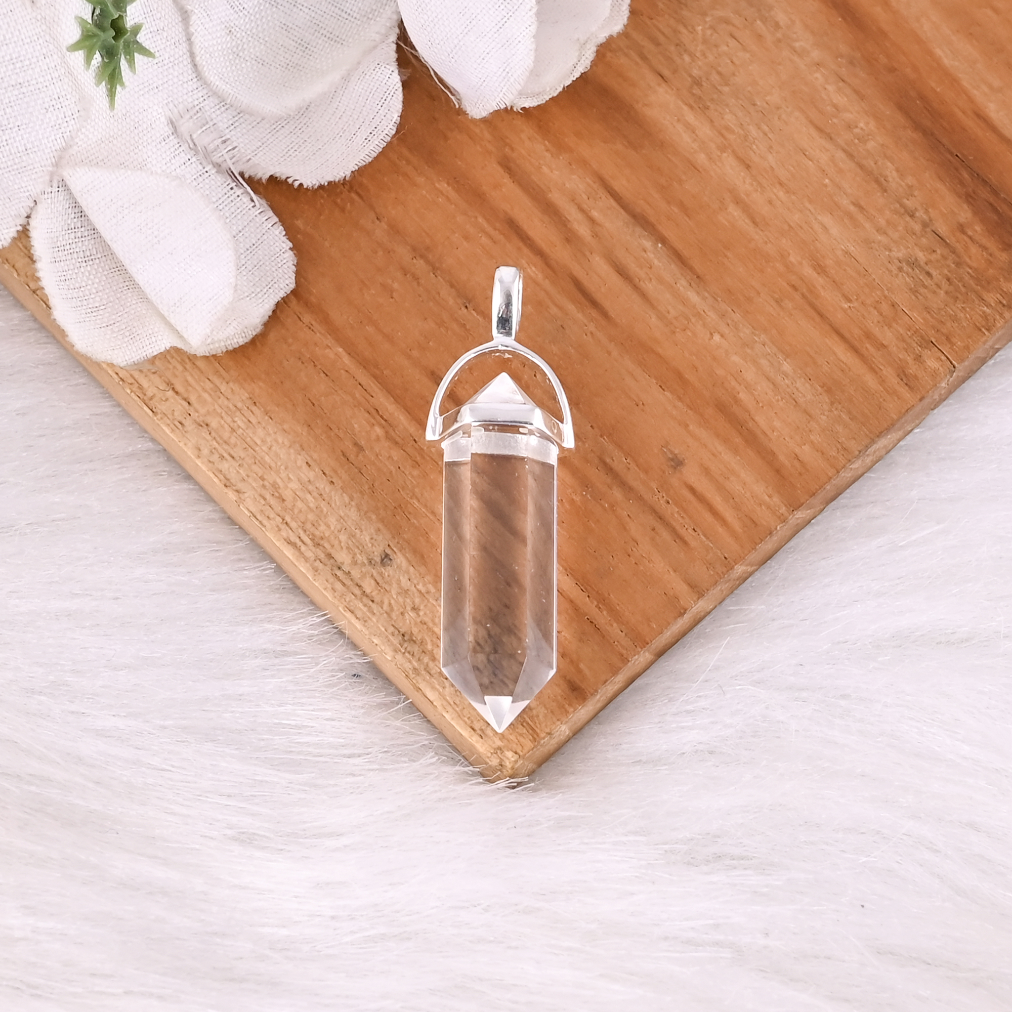 Crystal Gemstone 925 Sterling Silver Pretty Pendant Gorgeous Pendant Fashionable Pendant for Gift  Party for Unisex