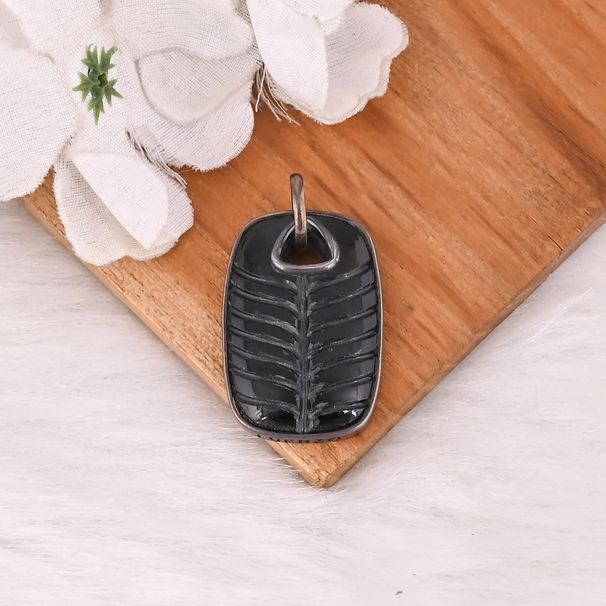 Black Onyx 925 Sterling Silver Pendant Handmade Gemstone Solid Silver Pendant Necklace Natural Gemstone Pendant