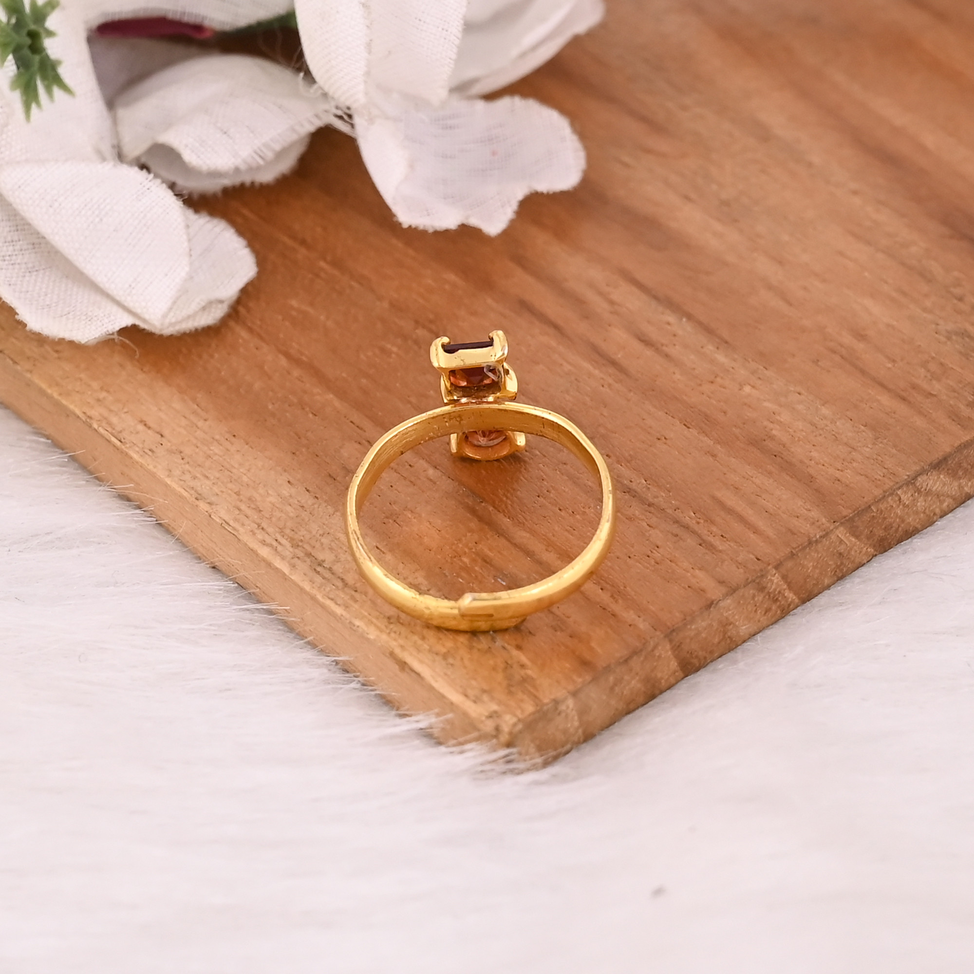 Mozambique Garnet Adjustable Ring Natural Gemstone 925 Sterling Silver Gold Plated Boho Wedding Rings Trendy Birthstone Gift 50 pcs moq