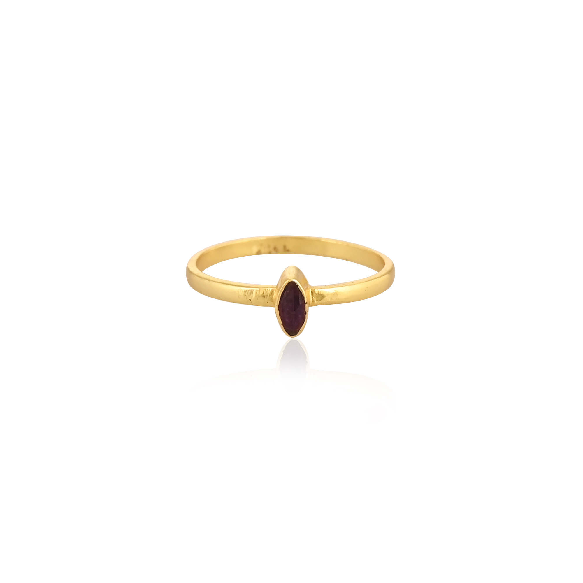 Womens Ring Natural Mozambique Garnet Gemstone January Birthstone Gold Plated Stackable Ring Jewelry 925 Sterling Silver Ring 50 pcs moq