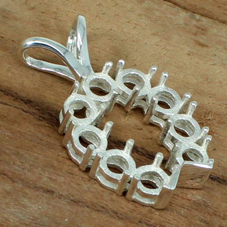 Solid 925 Sterling Silver Blank Ring Collet 6x4mm to 20x15mm Oval Gemstone Bezel Cup For Ring Making Designer Metal Casting For Ring Setting