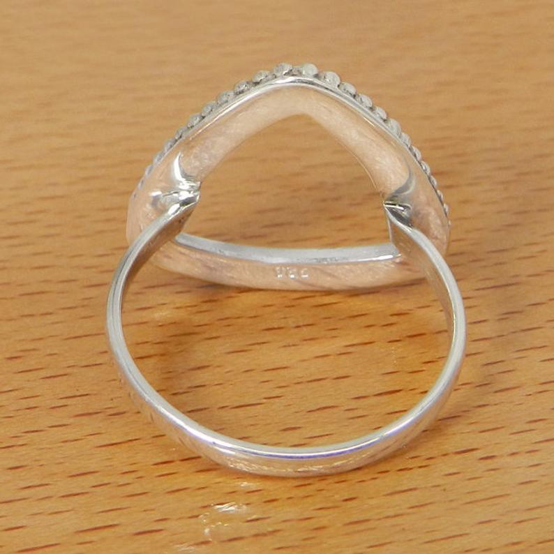 Solid 925 Sterling Silver Collet 3mm to 25mm trillion Gemstone Bezel Cup For Ring Making Designer Metal Casting For Ring Setting Collet