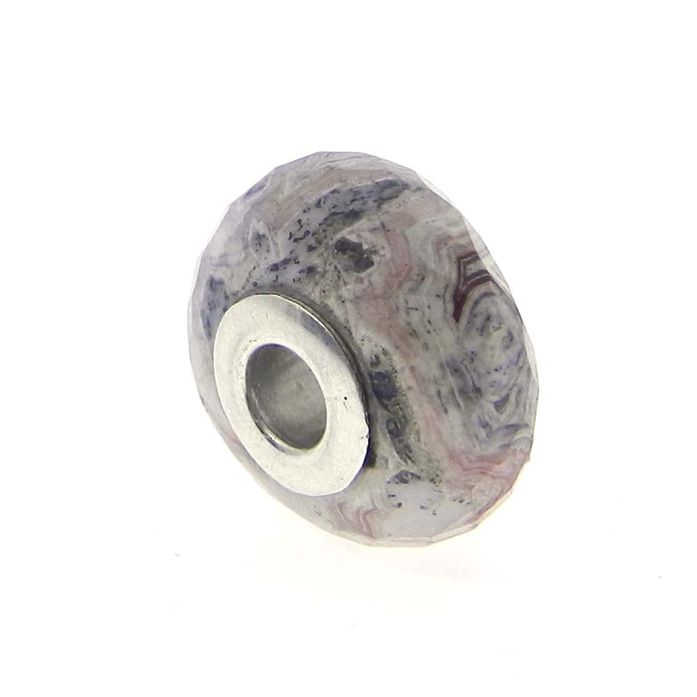 Syn Blue Mojave Turquoise big hole gemstone silver core beads for Jewelry