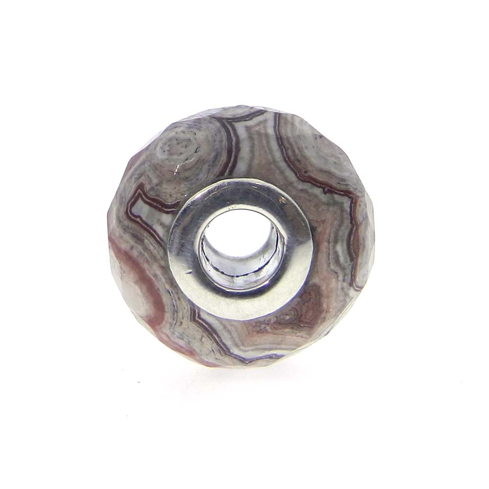 Syn Blue Mojave Turquoise big hole gemstone silver core beads for Jewelry