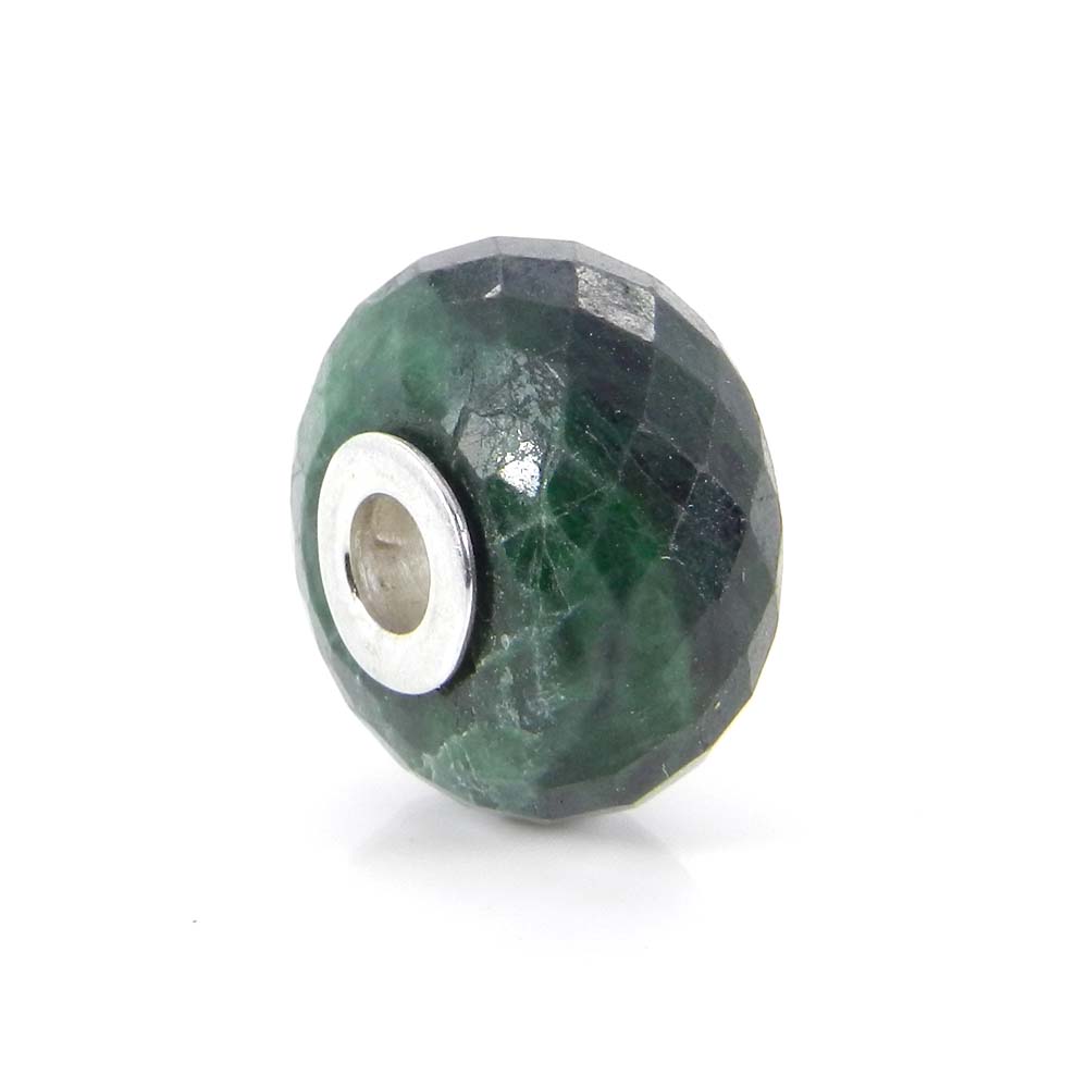 Syn Blue Mojave Turquoise big hole gemstone silver core beads for Jewelry