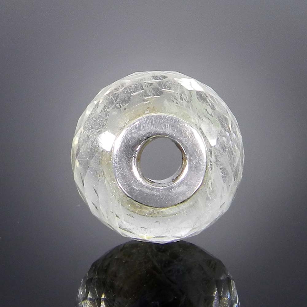 Syn Golden Rutile big hole gemstone silver core beads for bracelet making