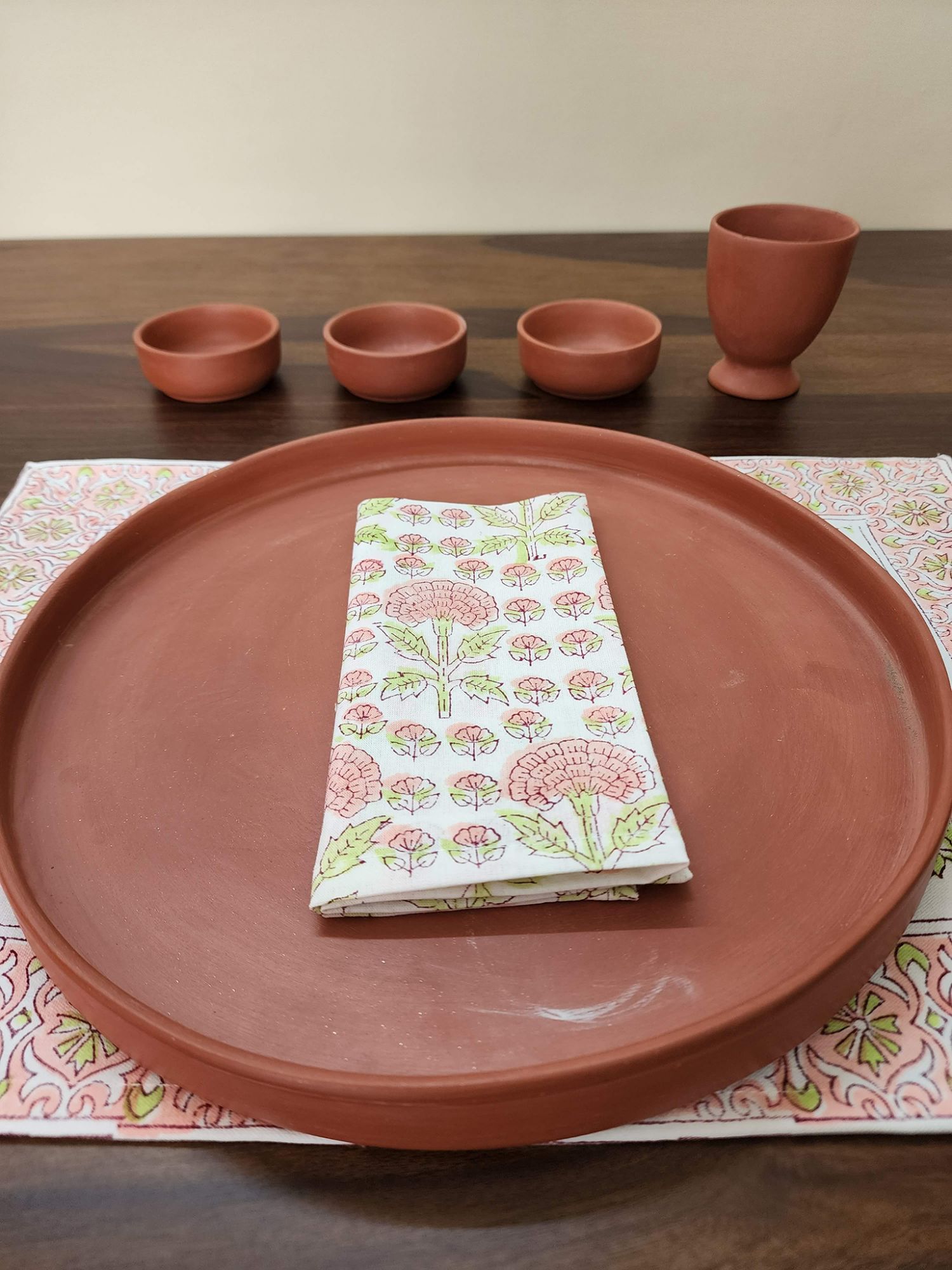 Ibtida Hand block Printed Cotton Napkins Suhana