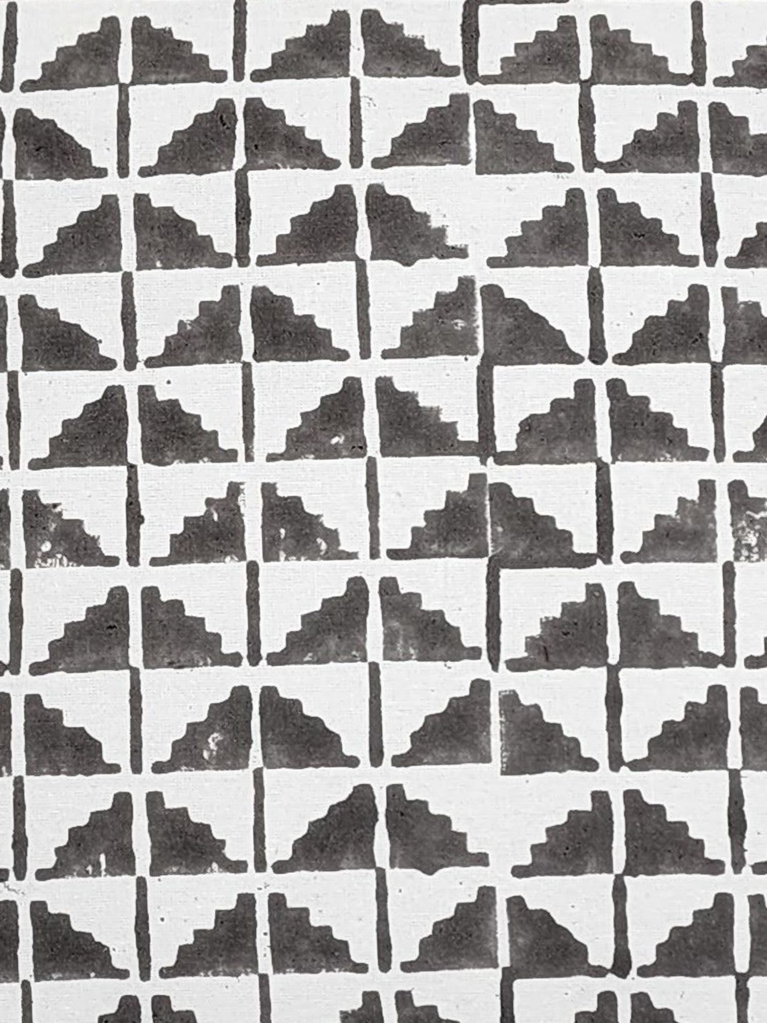 Pahluu Pure Cotton Reversible Hand Block Printed Cushion Cover 24x24 inch Grey White