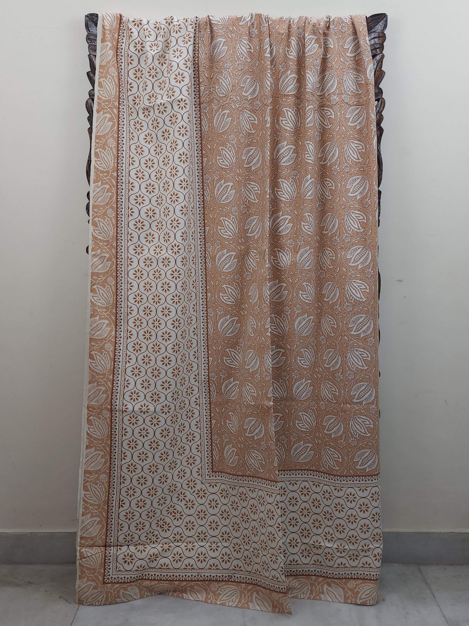 Dakshesh Pure Cotton Handmade Artisanal Kingsize Double Bedsheet