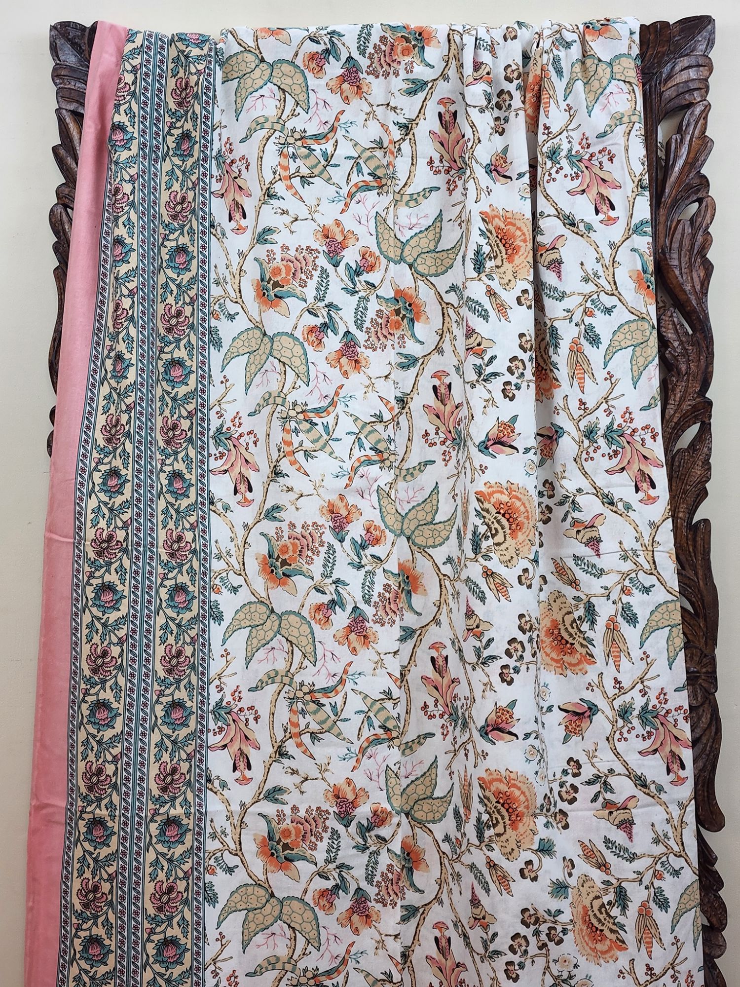 Zibaii Narm Pure Cotton Handmade Artisanal Super Kingsize Bedsheet
