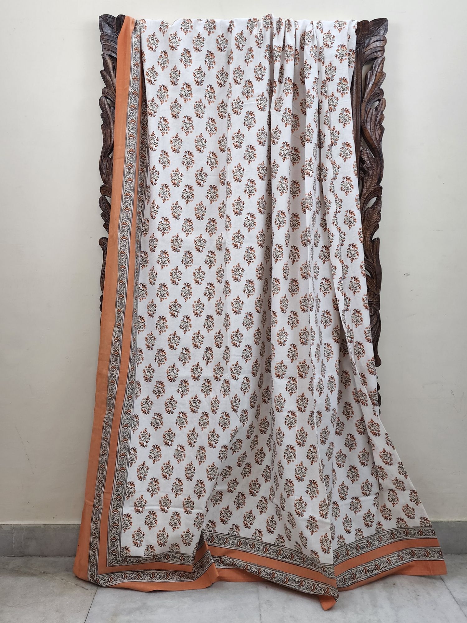 Zibaii Latif Pure Cotton Handmade Artisanal Super Kingsize Bedsheet