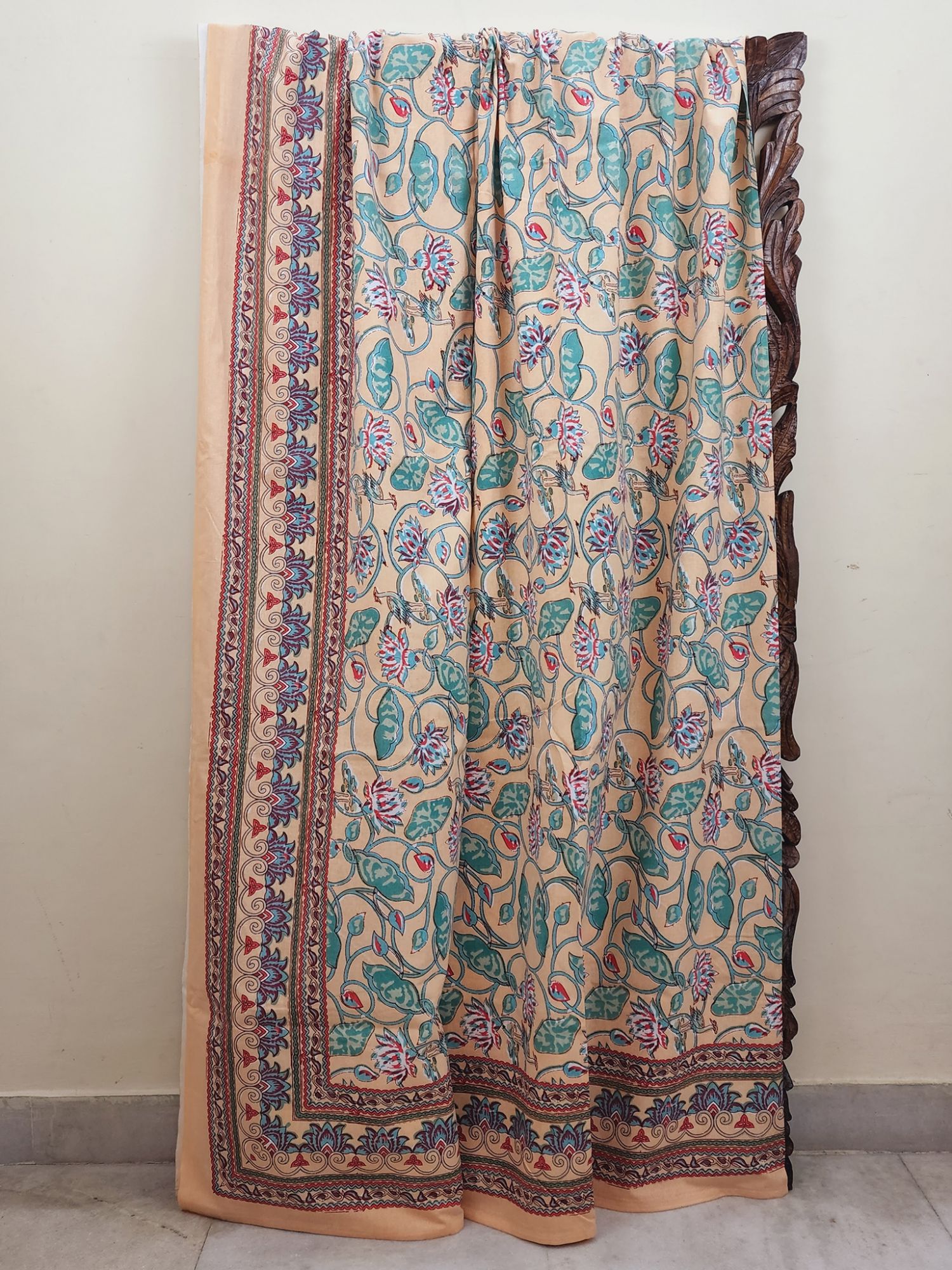 Zibaii Shadab Pure Cotton Handmade Artisanal Super Kingsize Bedsheet